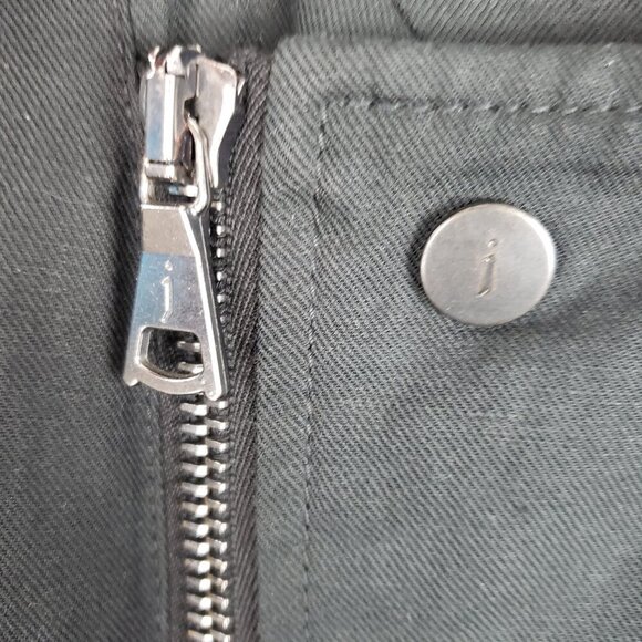 John Varvatos Collection Asymmetrical Moto Jacket Black Linen Cotton Size 54/L - Picture 6 of 11